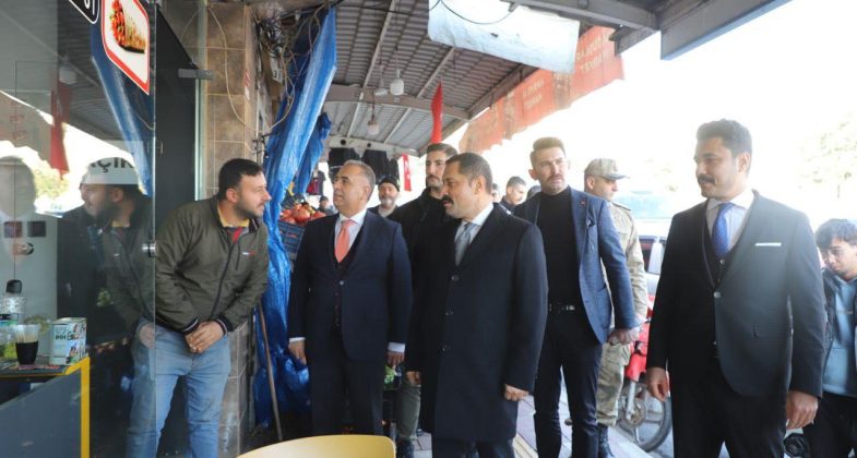 VALİ MUSTAFA MASATLI, ALTINÖZÜ ESNAFIYLA BULUŞTU